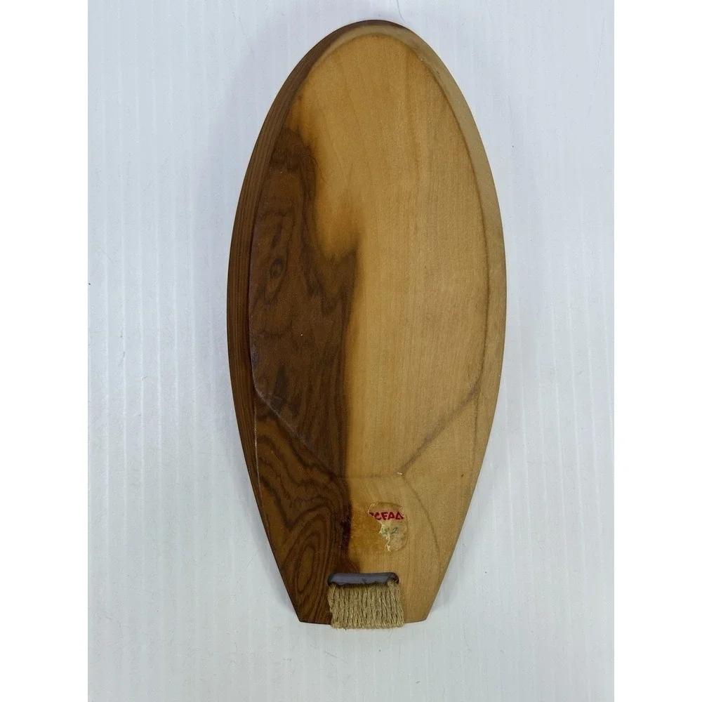 Vintage Teak Wood Snack Trays Set of 4 Atomic MCM‎ Original Label
